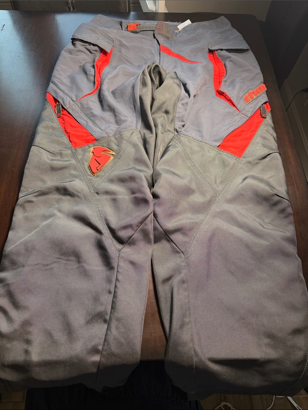 Thor Ride Men's Gray Motorcycle  Pants; Sz. 34